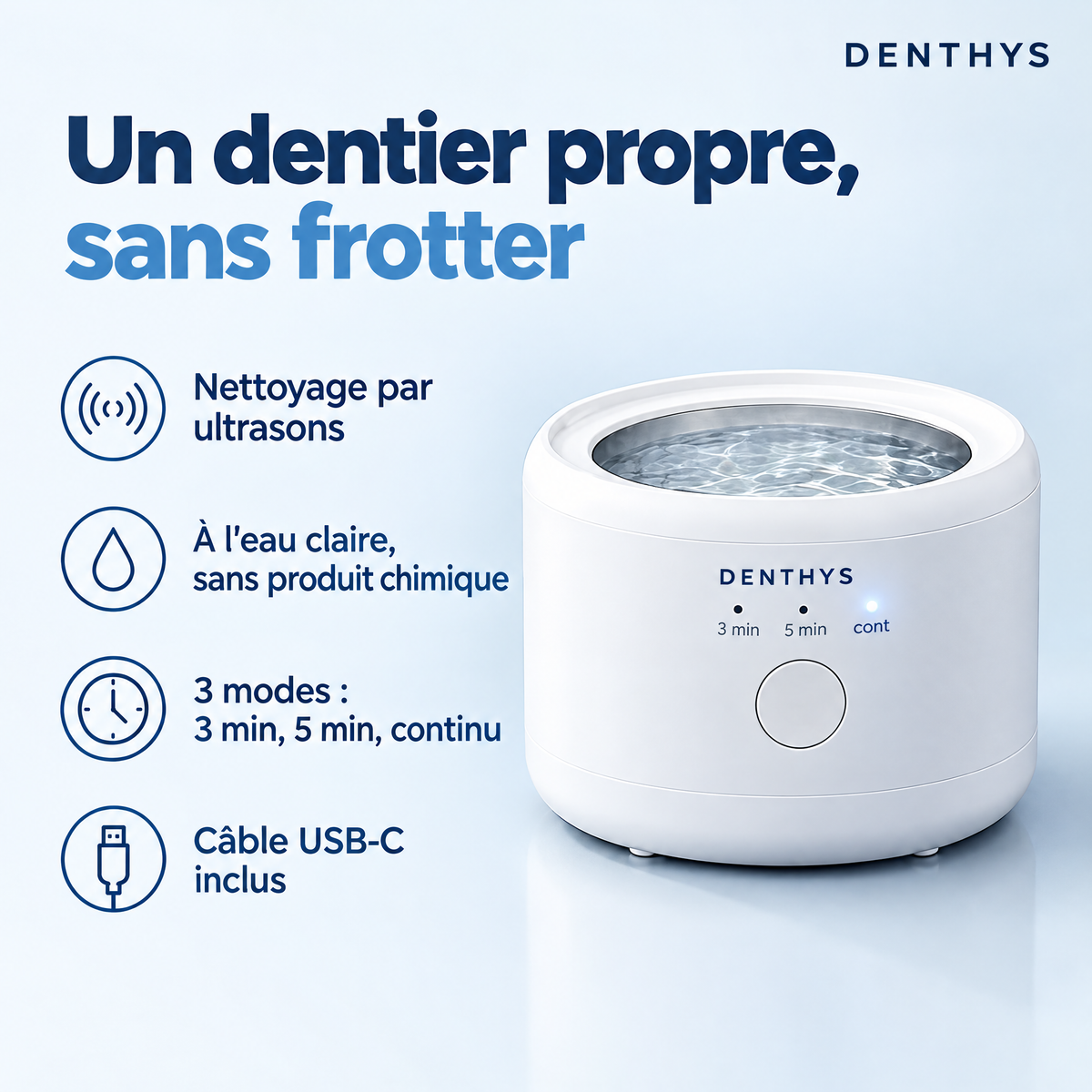 Nettoyeur ultrasonique Denthys